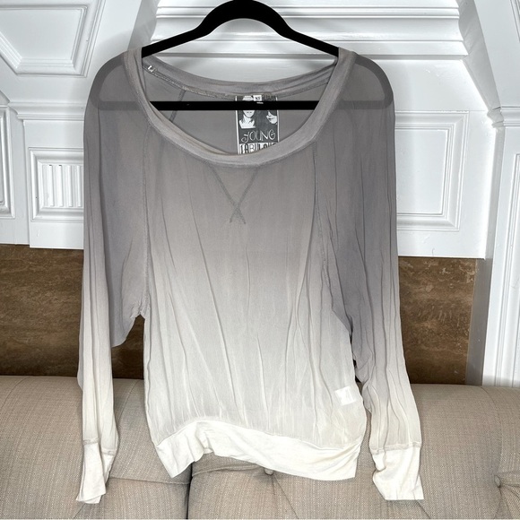 Young Fabulous & Broke Tops - Be: Young Fabulous & Broke Jasmin Dip Dyed Ombre Dolman Sleeve/Batwing Top sz XS